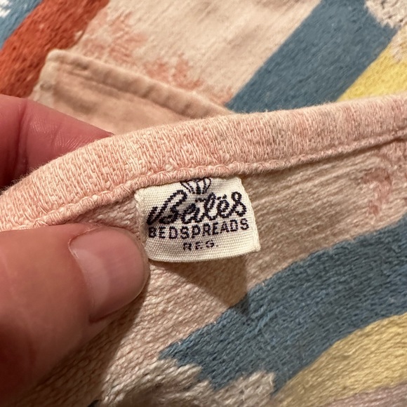 Vintage 1940s Bates Painted Desert Bedspread - Picture 9 of 11